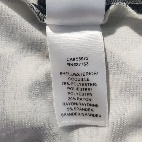 Laundry By Shelli Segal Dress Women's Size 6 Black White Short Sleeve Floral - Picture 9 of 15